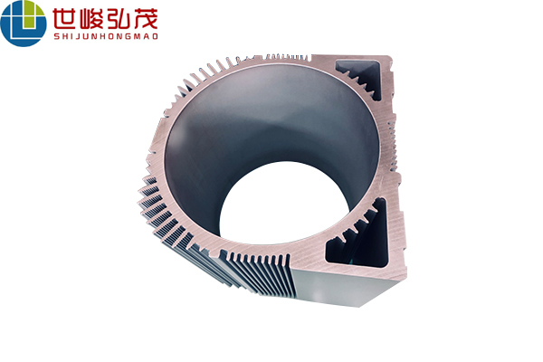 新能源汽車(chē)擠壓風(fēng)冷電機(jī)外殼鋁型材1